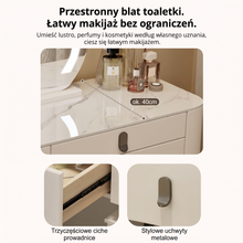 Lumira Soft - Toaletka LED Smart z ładowaniem Qi i Bluetooth